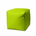 Pipers Pit 17 Cool Lemongrass Green Solid Color Indoor Outdoor Pouf Cover PI3684205